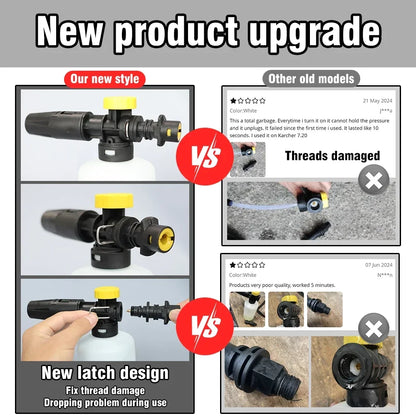 DRIVETIDY CO. Foam Cannon – Karcher-Ready, Foam-Obsessed