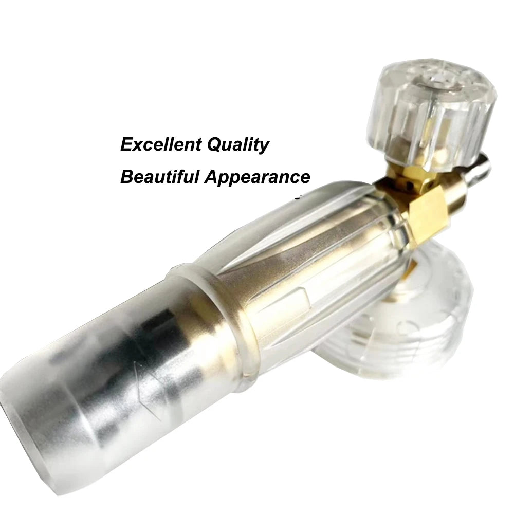 Foam Cannon Adjustable Snow Foam Lance Transparent Body Professional Car Foam Blaster with 1/4 Inch Quick Connector 2600PSI 1L